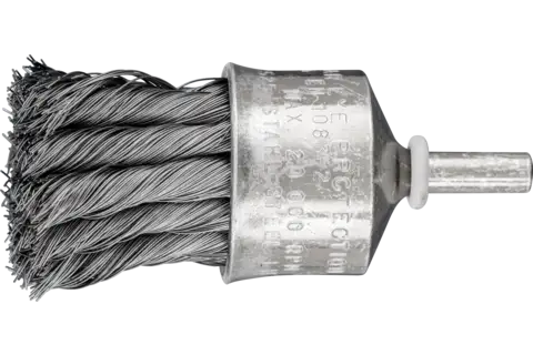 End brush knotted PBG dia. 30 mm shank dia. 6 mm steel wire dia. 0.25 1