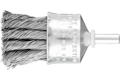 End brush knotted PBG dia. 30 mm shank dia. 6 mm steel wire dia. 0.35 1