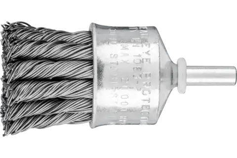 End brush knotted PBG dia. 30 mm shank dia. 6 mm steel wire dia. 0.50 1