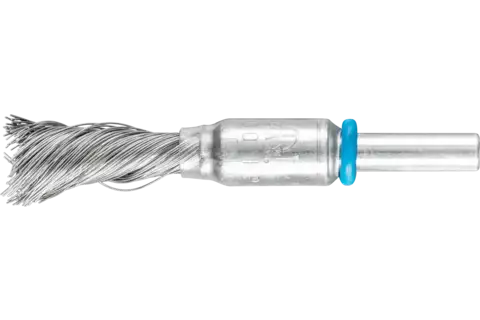 SINGLETWIST end brush knotted PBGS dia. 12 mm shank dia. 6 mm stainless steel wire dia. 0.20 1