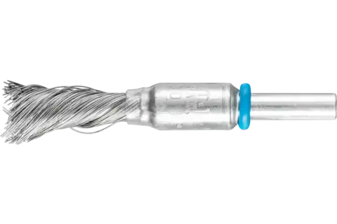 Spazzola a pennello SINGLETWIST con filo ritorto PBGS Ø 12 mm, gambo Ø 6 mm, filo d’acciaio inossidabile Ø 0,20 1