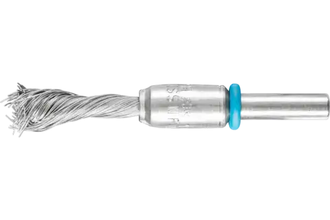 SINGLETWIST INOX-TOTAL Pinselbürste gezopft PBGSIT Ø10mm Schaft-Ø6 mm Edelstahl-Draht-Ø0,20 1