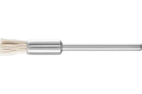 Miniature end brush PBU dia. 5 mm shank dia. 2.34 mm aluminium oxide filament dia. 0.30 grit 600 1