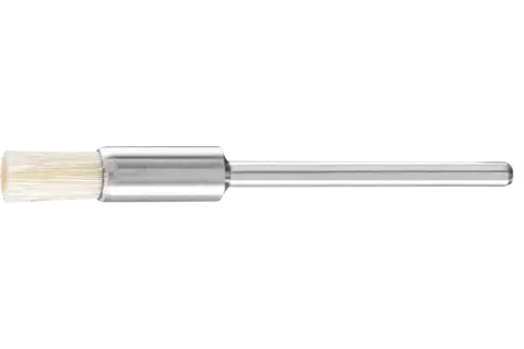 Minyatür kalem fırça PBU çap 5 mm sap çap 2,34 mm beyaz domuz kılı 1