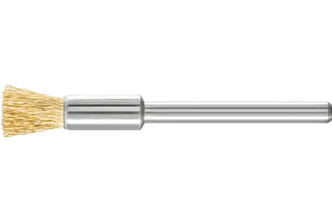 Microspazzola a pennello PBU Ø 5 mm, gambo Ø 3 mm, filo di ottone Ø 0,10 1