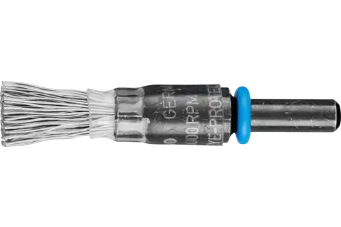 Spazzola a pennello con filo non ritorto PBU Ø 10 mm, gambo Ø 6 mm, filo d’acciaio inossidabile Ø 0,35 1