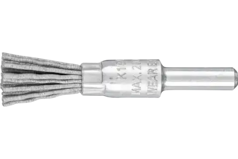 Spazzola a pennello con filo non ritorto PBU Ø 10 mm, gambo Ø 6 mm, filamento SiC Ø 0,90, granulo 180 1