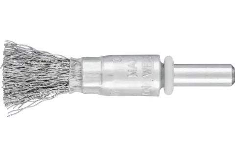 Spazzola a pennello con filo non ritorto PBU Ø 10 mm, gambo Ø 6 mm, filo d’acciaio Ø 0,20 1