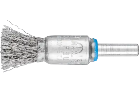 End brush crimped PBU dia. 13 mm shank dia. 6 mm stainless steel wire dia. 0.15 1