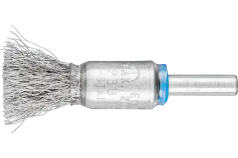 End brush crimped PBU dia. 13 mm shank dia. 6 mm stainless steel wire dia. 0.20 1