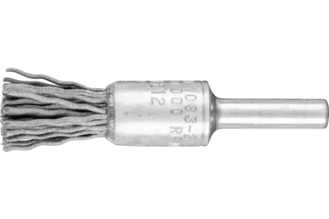 Spazzola a pennello con filo non ritorto PBU Ø 13 mm, gambo Ø 6 mm, filamento SiC Ø 0,90, granulo 180 1