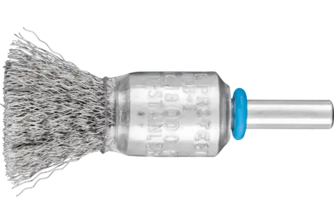 End brush crimped PBU dia. 15 mm shank dia. 6 mm stainless steel wire dia. 0.20 1