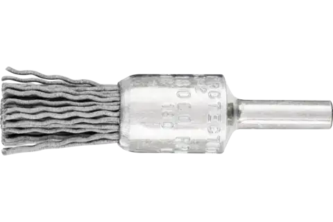 Spazzola a pennello con filo non ritorto PBU Ø 15 mm, gambo Ø 6 mm, filamento SiC Ø 0,90, granulo 180 1