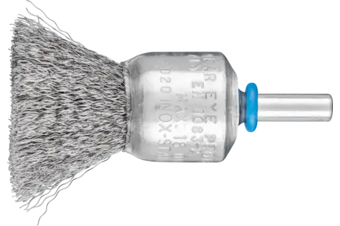 End brush crimped PBU dia. 20 mm shank dia. 6 mm stainless steel wire dia. 0.15 1