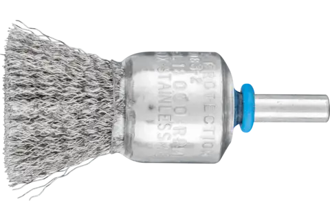 End brush crimped PBU dia. 20 mm shank dia. 6 mm stainless steel wire dia. 0.20 1
