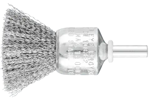Pinselbürste ungezopft PBU Ø20mm Schaft-Ø6 mm Stahl-Draht-Ø0,20 1