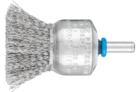 End brush crimped PBU dia. 30 mm shank dia. 6 mm stainless steel wire dia. 0.20 1