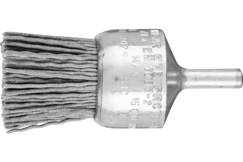 Penseelborstel ongetordeerd PBU Ø 30 mm stift-Ø 6 mm SiC-filamentdraad-Ø 0,90 korrel 180 1