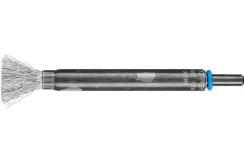 Spazzola a pennello lunga con filo non ritorto PBUL Ø 10 mm, gambo Ø 6 mm, filo d’acciaio inossidabile Ø 0,20 1