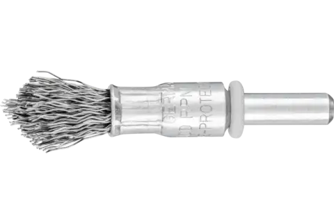 pointed end brush crimped PBUS dia. 10 mm shank dia. 6 mm steel wire dia. 0.30 1