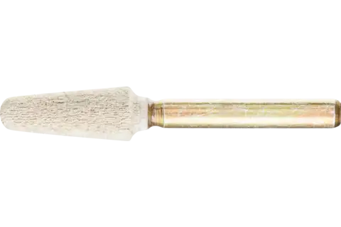 Mola abrasiva Poliflex, forma a cono con punta arrotondata Ø 10x25 mm, gambo Ø 6 mm, legante TX A120 1