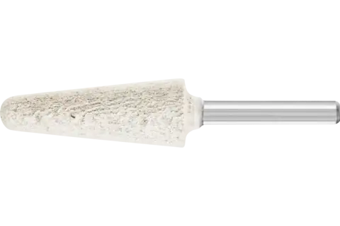 Mola abrasiva Poliflex, forma a cono con punta arrotondata Ø 16x45 mm, gambo Ø 6 mm, legante TX A80 1