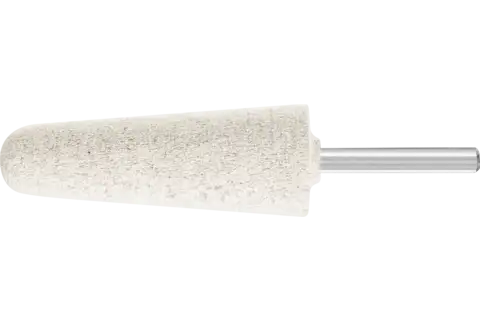 Mola abrasiva Poliflex, forma a cono con punta arrotondata Ø 25x70 mm, gambo Ø 6 mm, legante TX A80 1