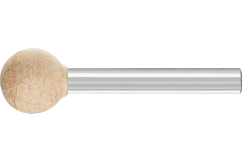 Ściernica trzpieniowa Poliflex kształt kulisty Ø 15 mm trzpień Ø 6 mm spoiwo LR A120 1