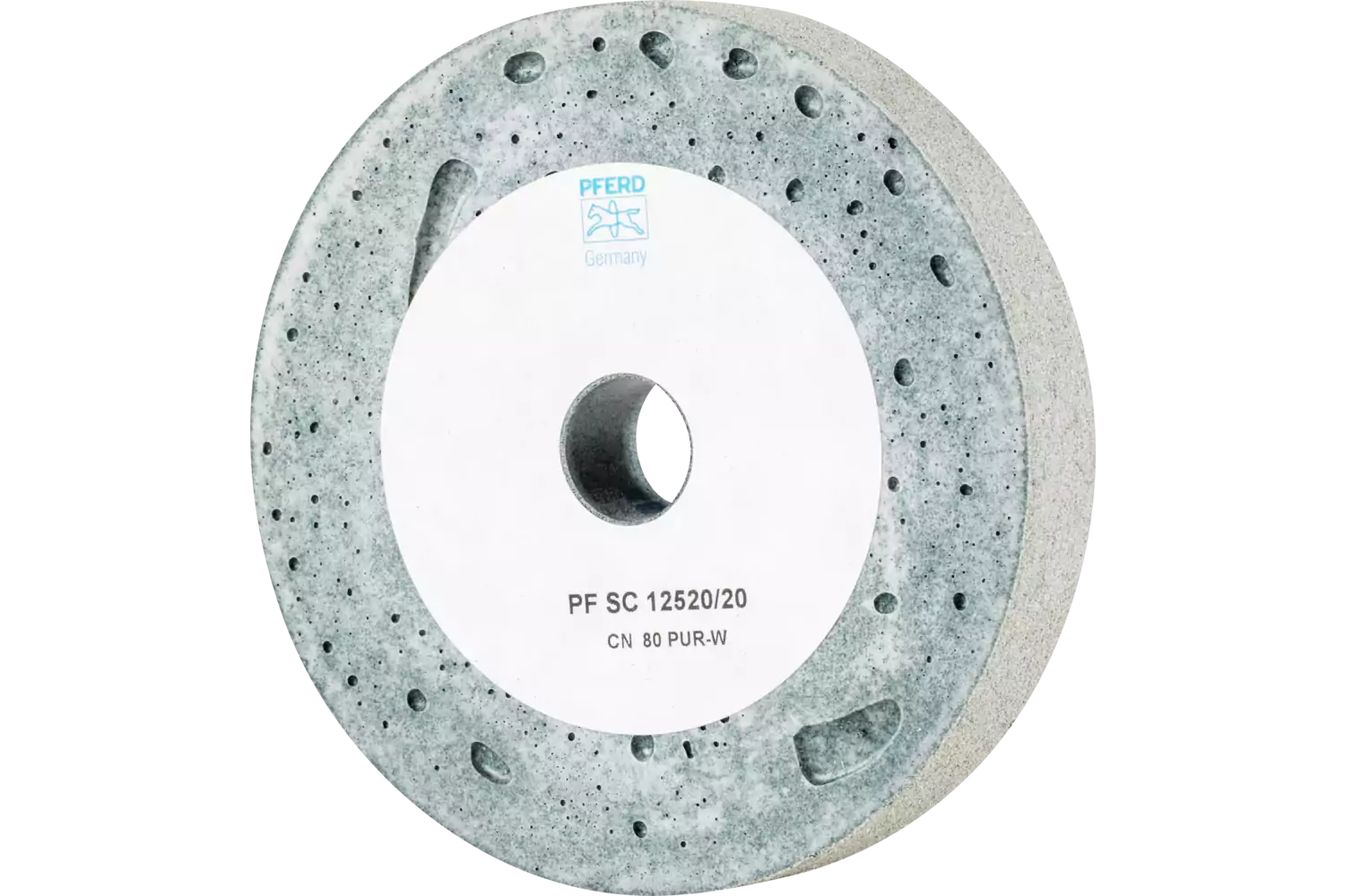 Disque Poliflex SC Ø 125x20 mm, alésage Ø 20 mm, liant PUR tendre SIC80 1