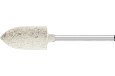 Ściernica trzpieniowa Poliflex kształt ostrostożkowy Ø 10 × 20 mm trzpień Ø 3 mm spoiwo TX A120 1