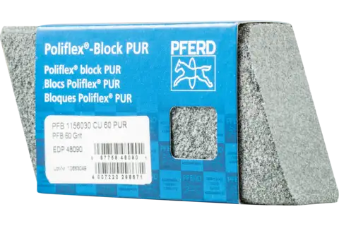 Poliflex slijpblokje 30x60x115 mm binding PUR SIC60 voor fijnslijpen & finish