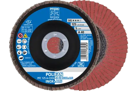POLIFAN flap discs aluminium oxide A-COOL SG INOX+ALU ★★★☆