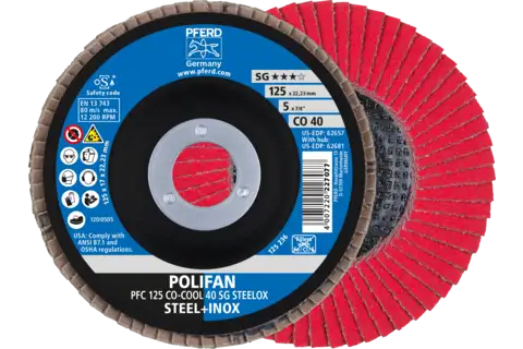 POLIFAN flap discs ceramic oxide grain CO-COOL SG STEELOX ★★★☆
