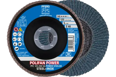 POLIFAN flap discs zirconia alumina Z SG POWER STEELOX ★★★☆