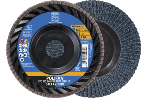 POLIFAN flap discs zirconia alumina Z PSF TRIM STEELOX ★★☆☆ 1