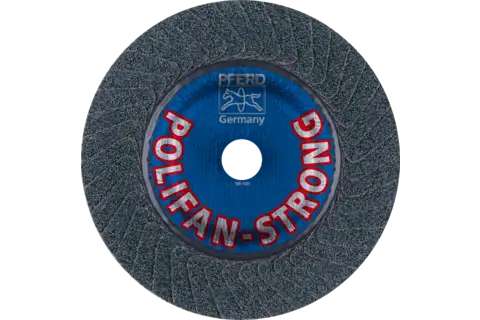 Disco de láminas lijadoras STRONG POLIFAN PFC 180x22,23 mm cónico Z36 línea SGP STEEL para acero 3
