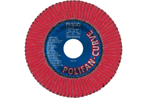 POLIFAN CURVE flap disc PFR 115x22.23 mm width L CO60 SGP STEELOX for steel/stainless steel 3