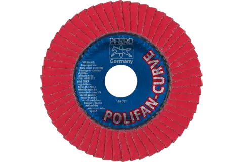 POLIFAN CURVE flap disc PFR 115x22.23 mm width M CO60 SGP STEELOX for steel/stainless steel 3