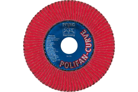 POLIFAN CURVE flap disc PFR 125x22.23 mm width L CO60 SGP STEELOX for steel/stainless steel 3