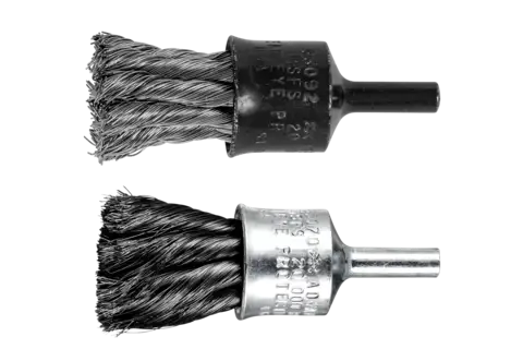 End brushes knotted, shank-mounted 2