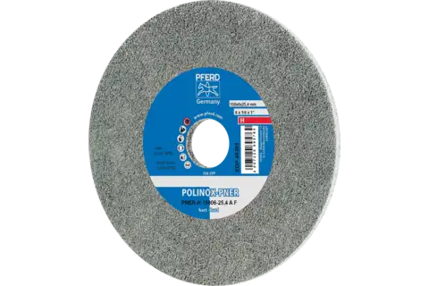 POLINOX pressed non-woven wheel PNER dia. 150x6 mm centre hole dia. 25.4 mm hard A fine for finishing 1