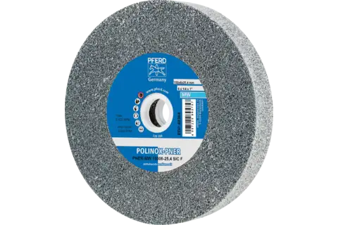 POLINOX pressed non-woven wheel PNER dia. 150x25 mm centre hole dia. 25.4 mm medium-soft SIC fine 1