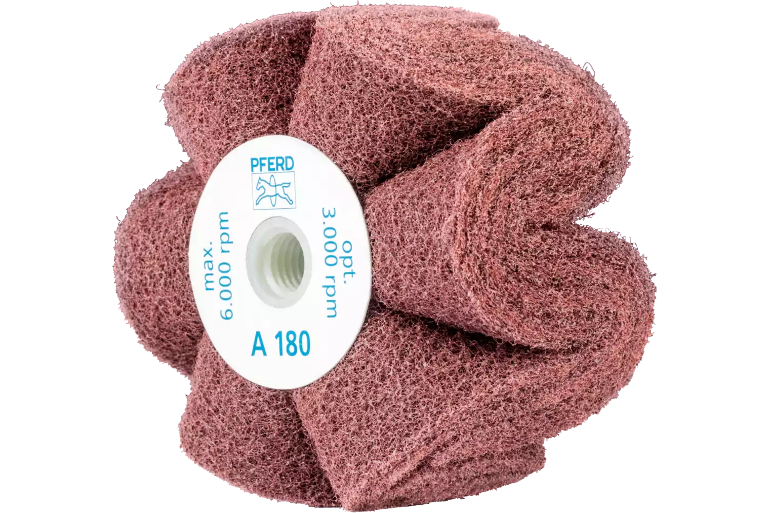 POLINOX non-woven unmounted grinding wheel PNG dia. 100x50 mm thread M14 A180 for fine grinding and finishing 1