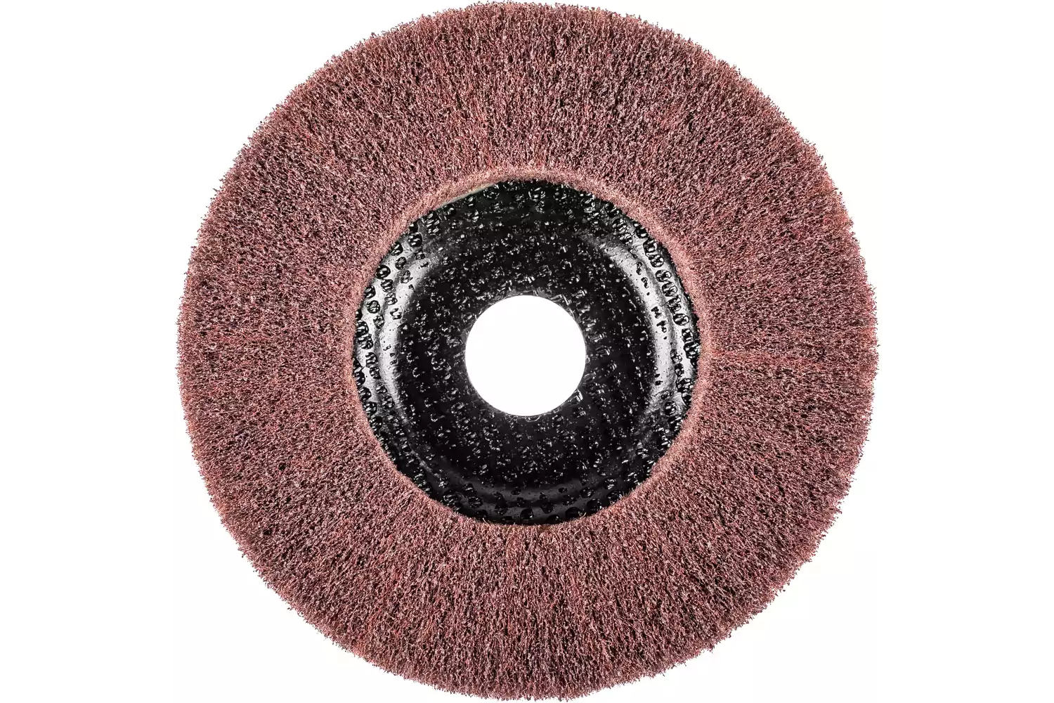 Disque abrasif en non-tissé POLINOX PNL Ø 125 mm, alésage Ø 22,23 mm, A180 pour ponçage fin et finition 2