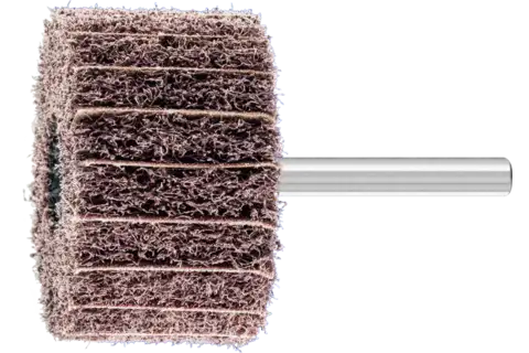 Włókninowa ściernica trzpieniowa POLINOX PNZ Ø 50 × 30 mm trzpień Ø 6 mm A100 do szlifu dokładnego i wykańczania 1