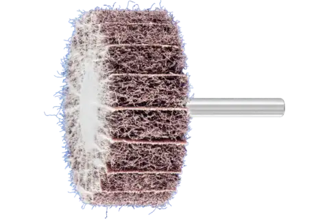 Włókninowa ściernica trzpieniowa POLINOX PNZ Ø 60 × 25 mm trzpień Ø 6 mm A100 do szlifu dokładnego i wykańczania 1