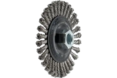 Stringer Bead Wheel Brush 4" Dia .020 Stainless Steel 5/8-11" Thread .023 Retail 1