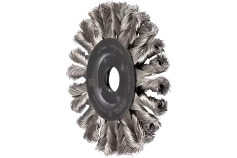 POS COMBITWIST wheel brush knotted RBG HD dia. 125x12x22.2 mm stainless steel wire dia. 0.35 mm angle grinders 1