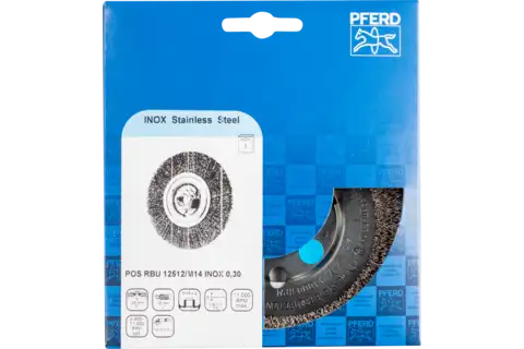 PFERD 82367 Crimped Wheel for Angle Grinders, 4 Diameter, 1/2 Width