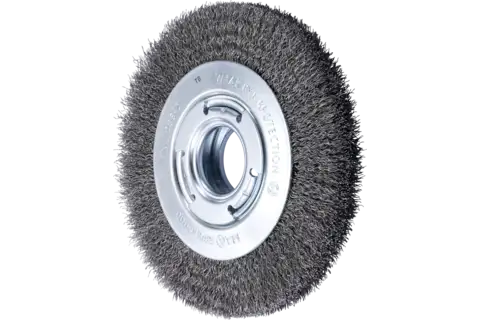 Universal wheel brushes, crimped, wide